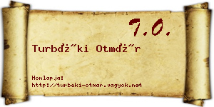 Turbéki Otmár névjegykártya